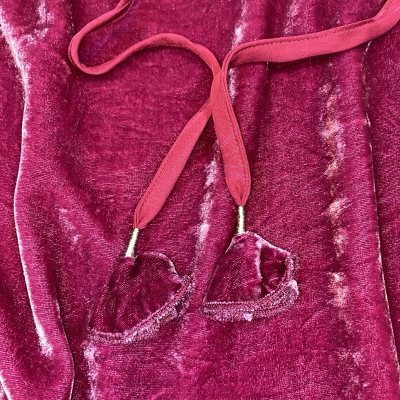 Tommy Bahama SILK Velvet Sands Sz M Tie Neck Pullover Blouse Fuchsia - Picture 14 of 16